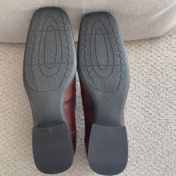 Freemood Women’s Brown Genuine Leather Retro Vintage Loafers Size EU35 / US4.5 - Picture 4 of 10